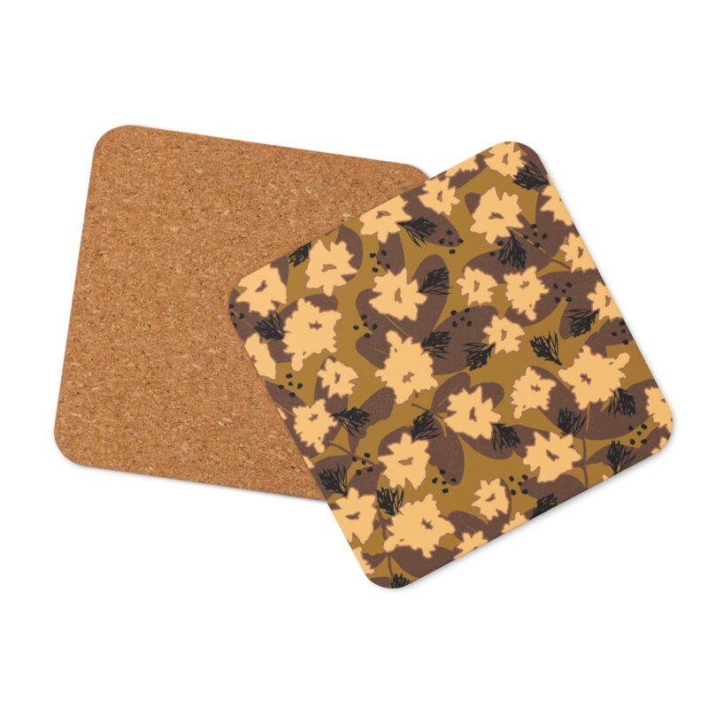 Cork-back coaster
