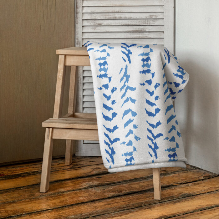 Towel - Cloud Pattern Sky Blues - Image 2