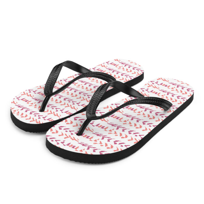 Flip-Flops - Cloud Pattern Fuchsia & Orange - Image 4