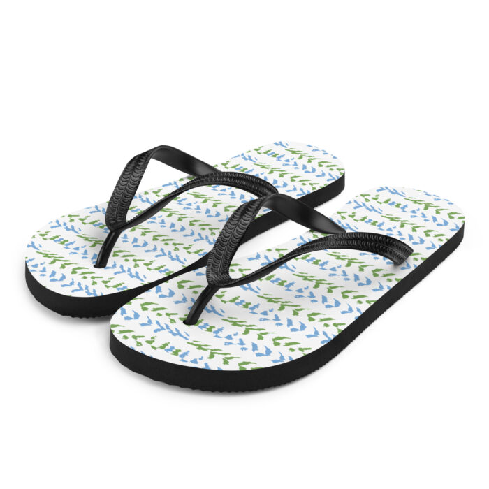 Flip-Flops - Cloud Pattern Sea Blue & Green - Image 4