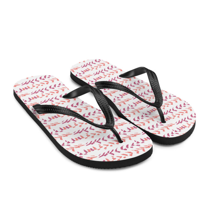 Flip-Flops - Cloud Pattern Fuchsia & Orange - Image 3