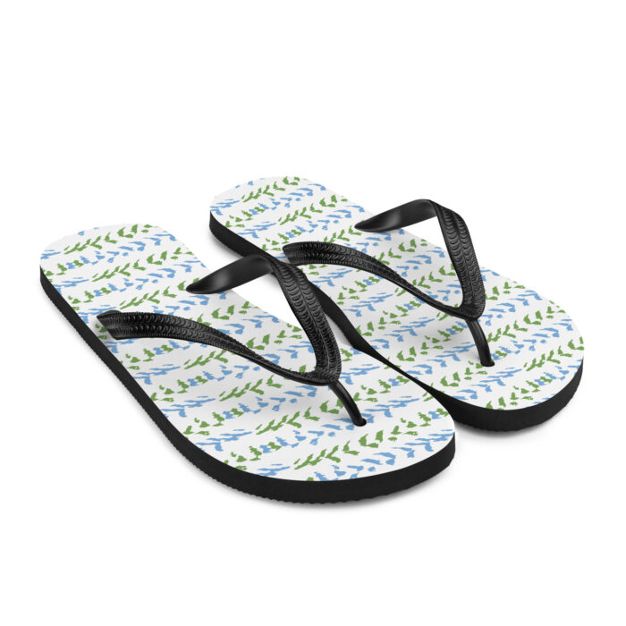 Flip-Flops - Cloud Pattern Sea Blue & Green - Image 3