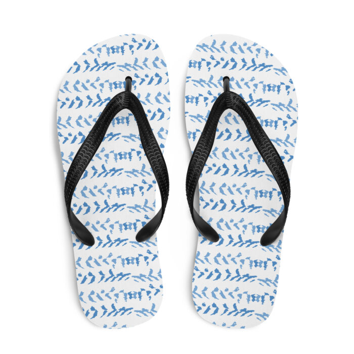 Flip-Flops - Cloud Pattern Sky Blues