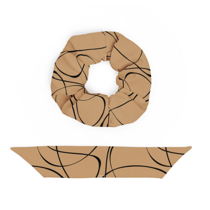 Hair Scrunchie - Free Flow - Camel