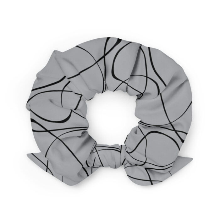 Hair Scrunchie - Free Flow - Silver