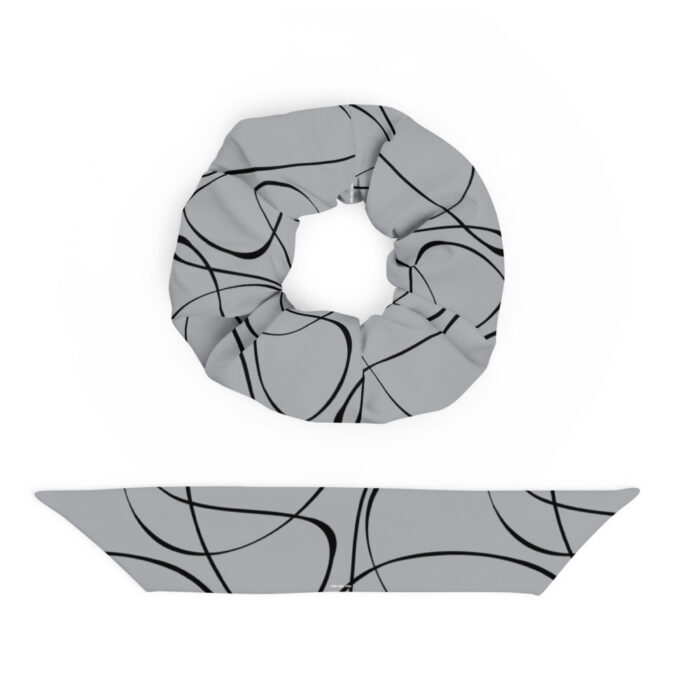 Hair Scrunchie - Free Flow - Silver