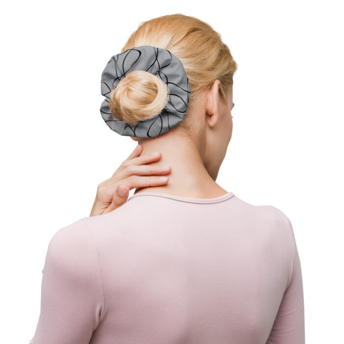 Hair Scrunchie - Free Flow - Silver