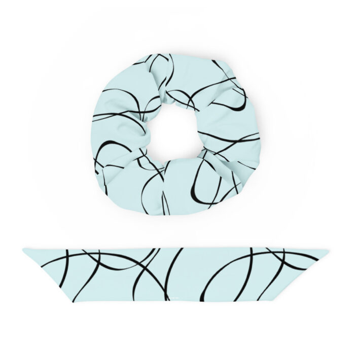 Hair Scrunchie - Free Flow - Ice Blue