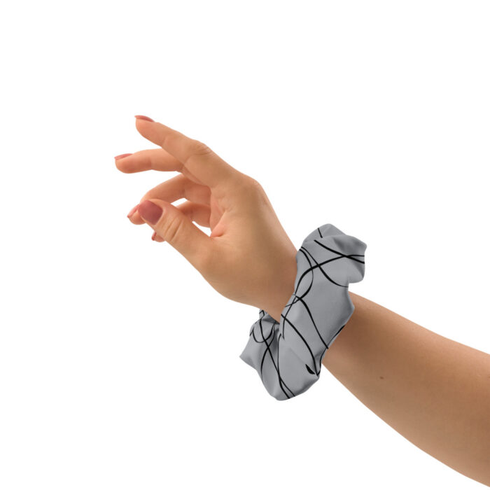 Hair Scrunchie - Free Flow - Silver