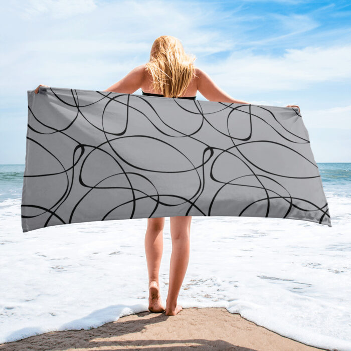 Towel - Free Flow - Silver