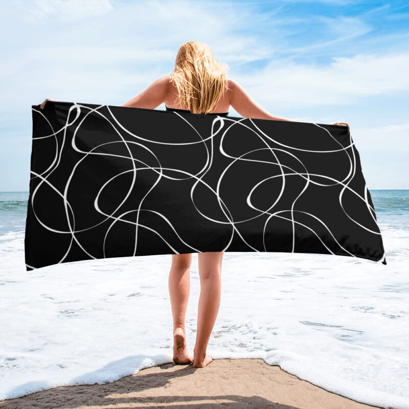 Towel - Free Flow - Black